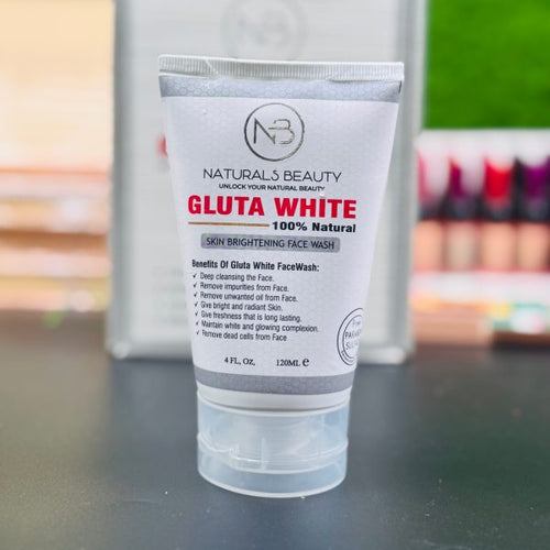 Gluta White Skin Brightening Face Wash – 120ml Gentle Cleanser For Radiant, Even-toned Skin – Deep Cleansing Formula With Natural Glow Boosting Ingredients For All Skin Types